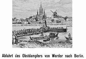 1801: Departure of the fruit steamer from Werder