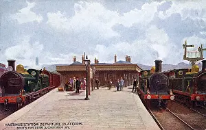 Jul17: Departure Platform - Hastings Station, East Sussex SE&CR