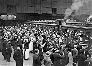 Poll: Departure of a special train to Upper Silesia, 1921