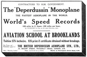 Deperdussin: Deperdussin Monoplanes World's Speed Records