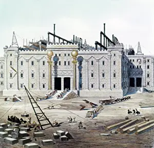 Beale: Depicting Construction of King Solomon's Temple Paintin