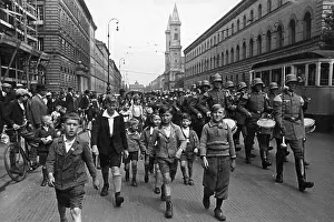 Ludwigskirche: Deployment of the Wachtparade (Guard Parade), 1930s