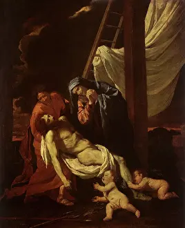 Vestments: The Deposition, by Poussin