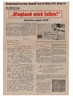Leaflet: Der Angriff Issue 72 - special propaganda broadsheet
