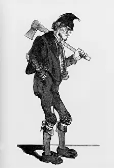 Woodcutter: Der Holzhauer (The Lumberjack), illustration