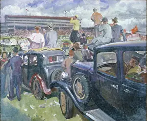 Derby Day – horse racing scene