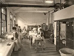 Ironing: Derby Railway Servants Orphanage - Laundry