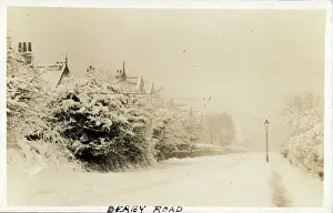 Formby: Derby Road in Snow