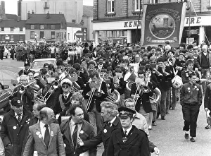 Mineworkers: Derbyshire miners march 1984