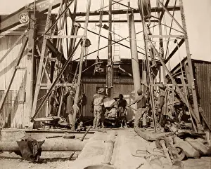 Prospecting: Derrick Floor of an oil rig, Iran