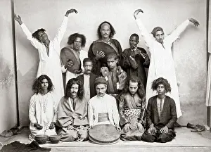 Dervish: Dervish dancers, Egypt, circa 1890