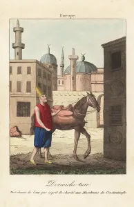 Album Des Peuples: Dervish man distributing water in Constantinople, Turkey