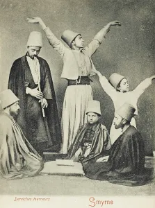 Seeker: Dervishes young and old with ney player - Smyrna