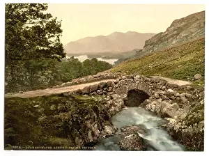 Derwentwater: Derwentwater, Ashness Bridge and Skiddaw, Lake District, Eng