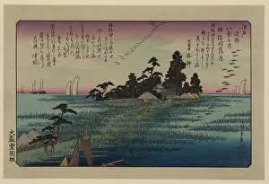 Torii: Descending geese at Haneda