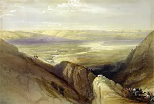Haghe: Descent upon the Valley of Jordan, lithograph ?