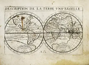 Cartographies: Description de la Terre Universelle (1667). Map
