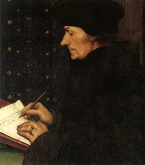 1520s: Desiderius Erasmus, by Holbein