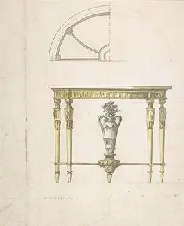 The Liszt Collection: Design for a Console Table, second half 18th century