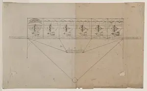 Superstructure: Design drawing for a navigational system for an airship empl
