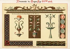 Ernest Guillot: Design elements from architecture and manuscripts