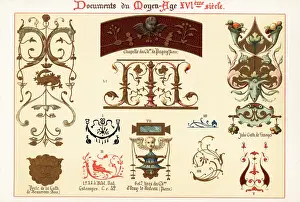 Ernest Guillot: Design elements from architecture and manuscripts
