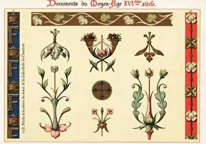 Ernest Guillot: Design elements from architecture and manuscripts