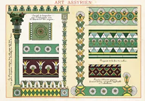 Ernest Guillot: Design elements, borders and columns from ancient