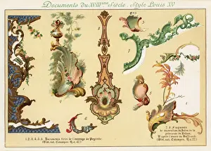 Ernest Guillot: Design elements from the era of King Louis XV, 18th century