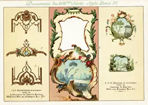 Ernest Guillot: Design elements from the era of King Louis XV, 18th century