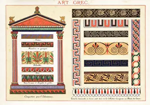 Ernest Guillot: Design elements, friezes, borders and architecture