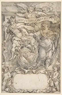 Guevara: Design for a Frontispiece: Mercury and Fame, 1650