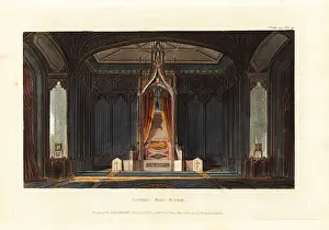 Hangings: Design for a Gothic Bed Room, 1813