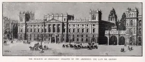 Treasury: Design for new government buidlings, Parliament St, 1899