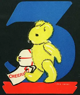 The Iris Chick Collection: Design for a novelty 3rd birthday card