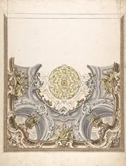 Torricelli: Design for a Painted Ceiling, 1716?81, Drawings