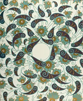 Flowered: Design with paisley pattern shapes