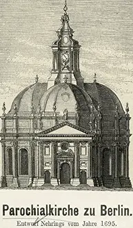 1695: Design of the Parochialkirche in Berlin, 1695