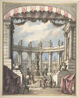 Marini: Design for a Stage Set: A Classical Courtyard