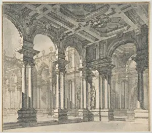Arcaded: Design for a Stage Set with a Monumental Arcaded