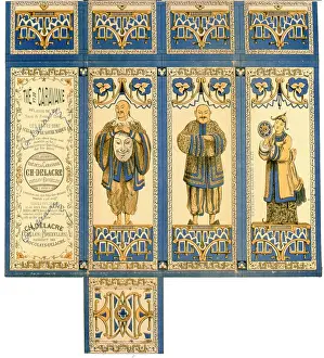 Carton: Design on a tea package, Charles Delacre, Brussels