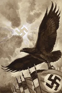 Reichsadler: Designed telegramme from the Reichs Post, 1933