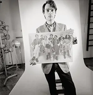 Pichler: Designer Ernst Graf with poster