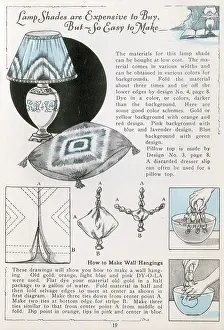 Lampshade: Designs in a brochure, Dy-o-la Dyes