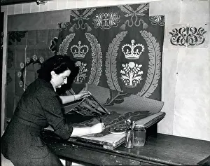 Swindells: Designs for silk fabrics for Coronation ceremony