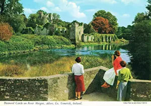 Adare: Desmond Castle on River Maigue, Adare, County Limerick