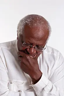 Emeritus: Desmond Tutu poses for a formal portrait in a