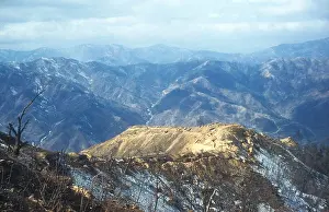 Fiercely: Desolate UN trench line along the mountainous