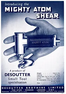 Shear: Desoutter Mighty Atom Pneumatic Shear Tool