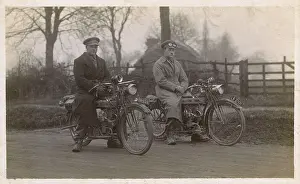 Peaked: Despatch riders with Douglas motorcycles, WW1